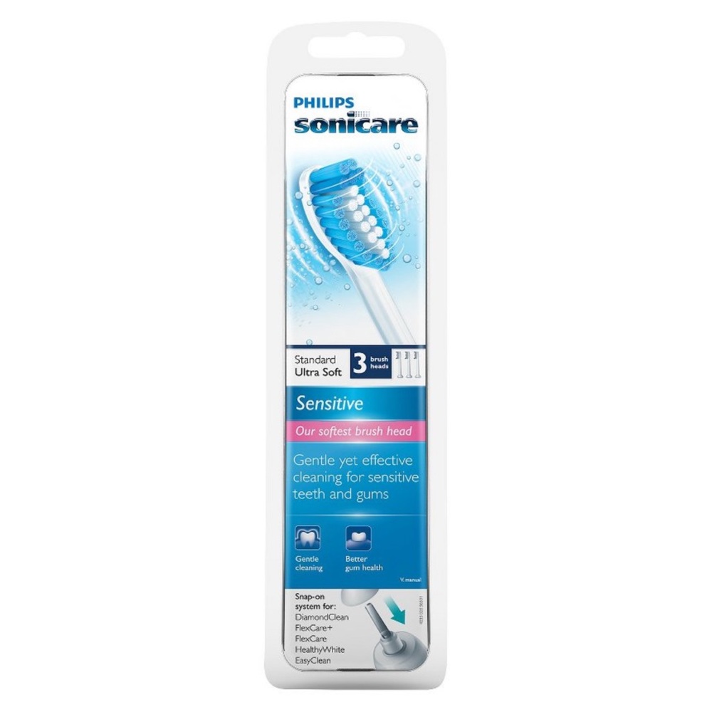 NIB Philips Sonicare Sensitive Replacement Electric Toothbrush Head HX6053/64